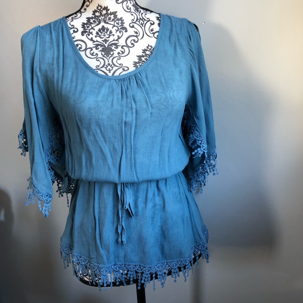 Cold shoulder blouse